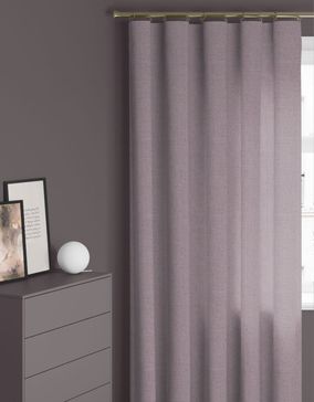 purple curtains